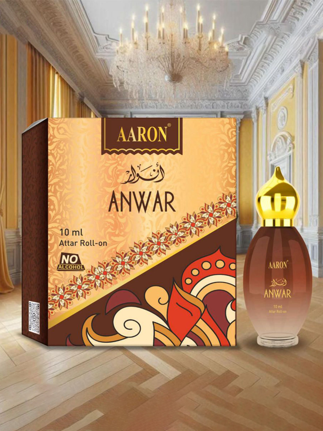 AARON Anwar Non- Alcoholic & Long Lasting Attar Roll On - 10 ml