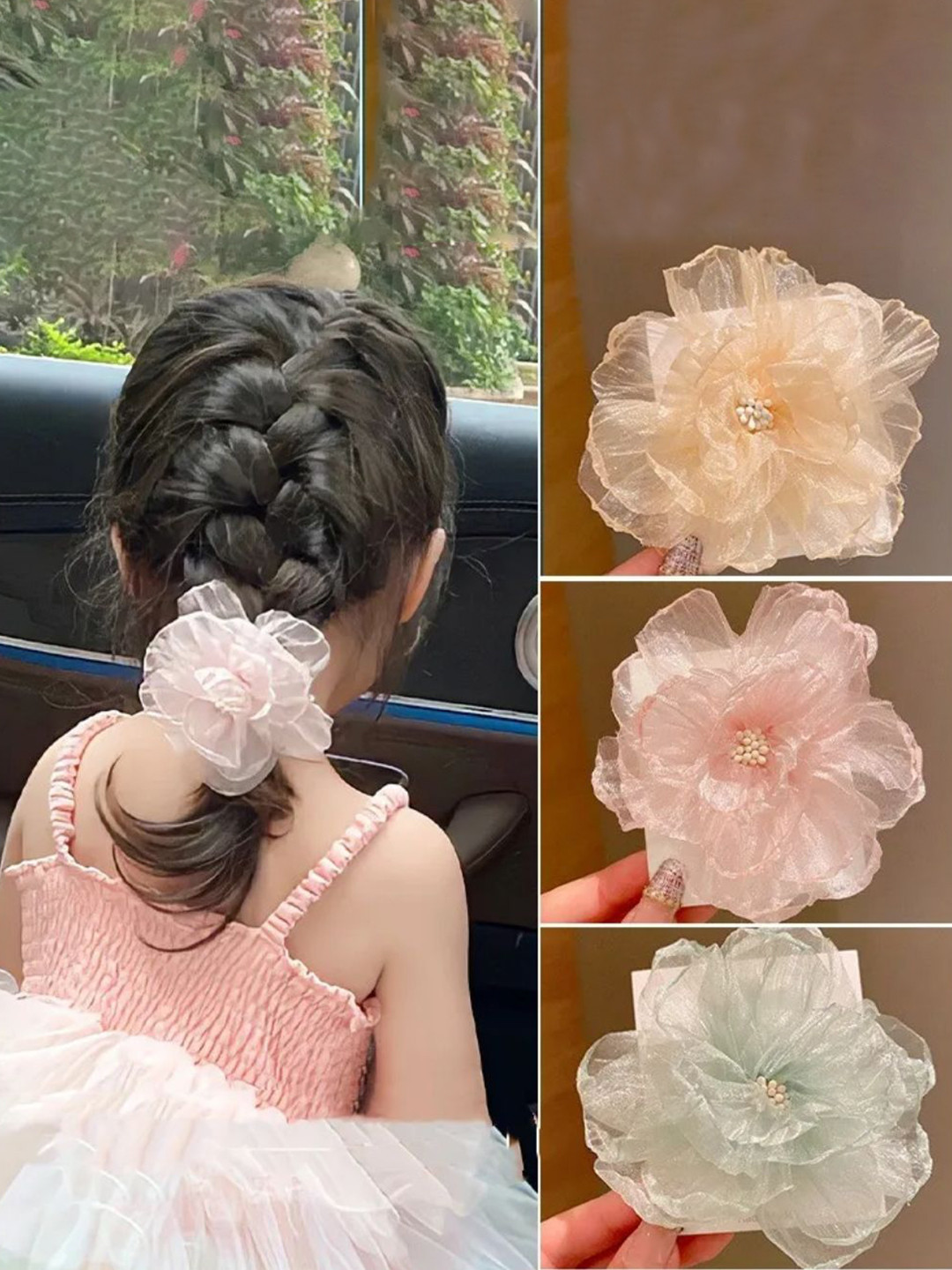 Ziory Girls Set of 3 Tic Tac Hair Clip