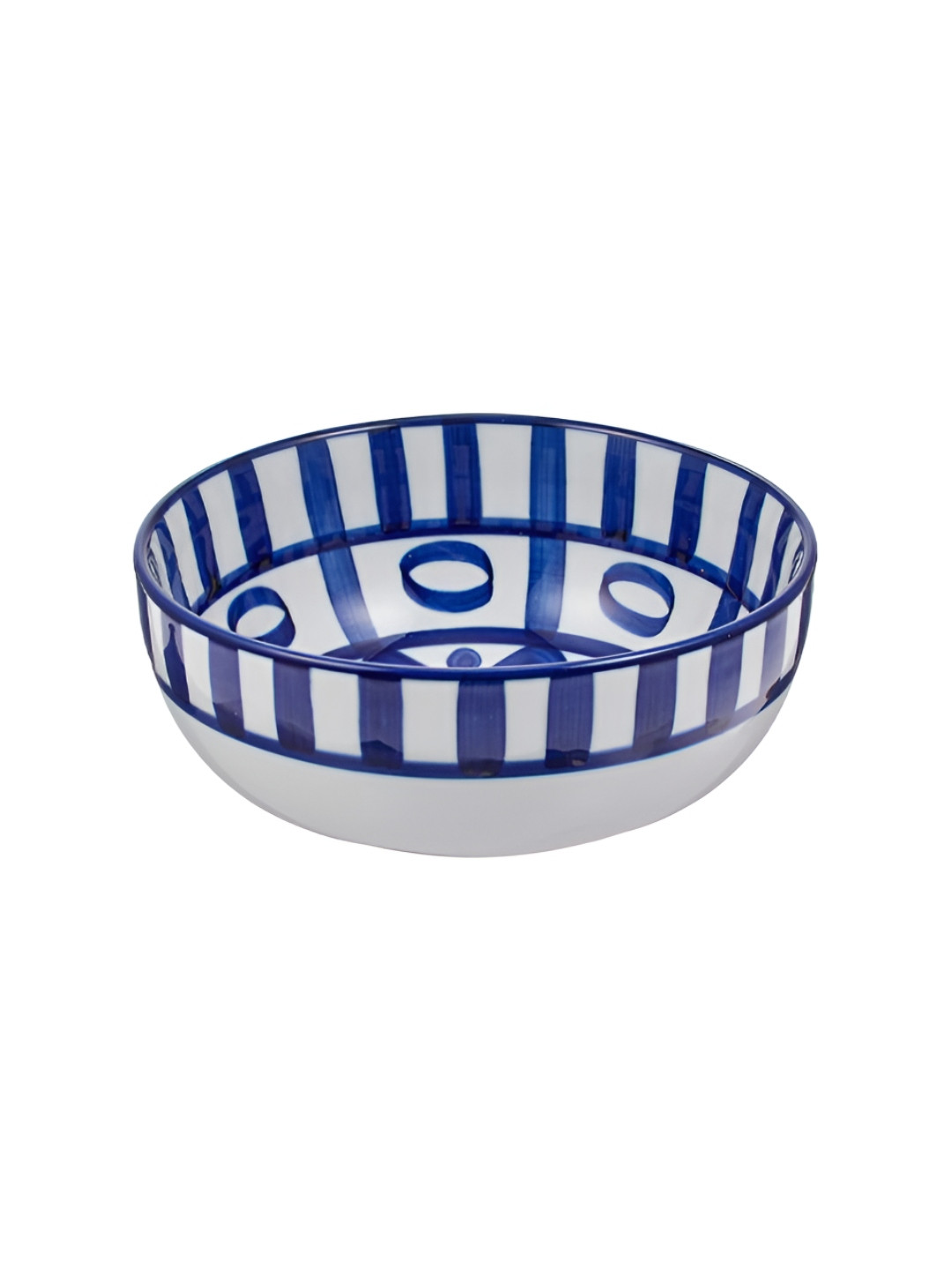 Copacabana Blue And White 4 Pieces Porcelain Microwave Safe Dip Bowls
