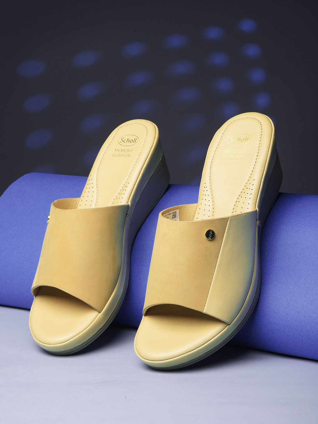 Scholl PU Wedge Sandals