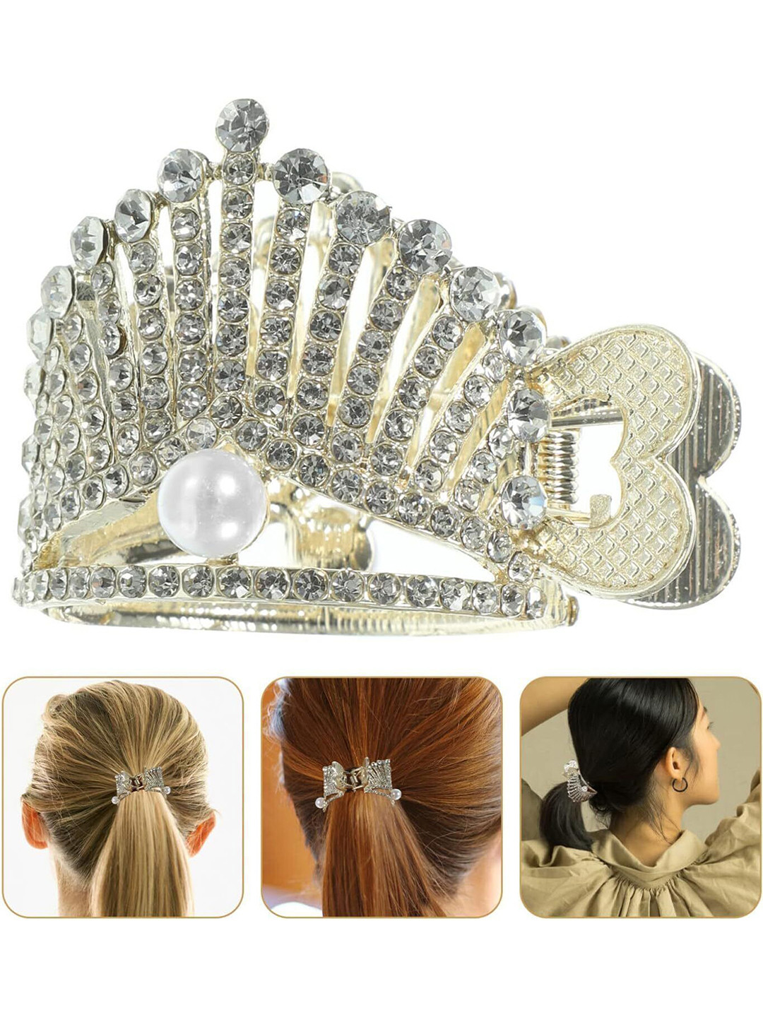 Blubby Women Blubby Crown Design Claw Clip