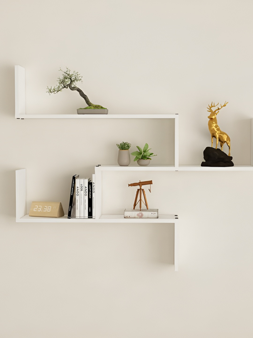 SIVOM White Multipurpose Modular Wall Shelves