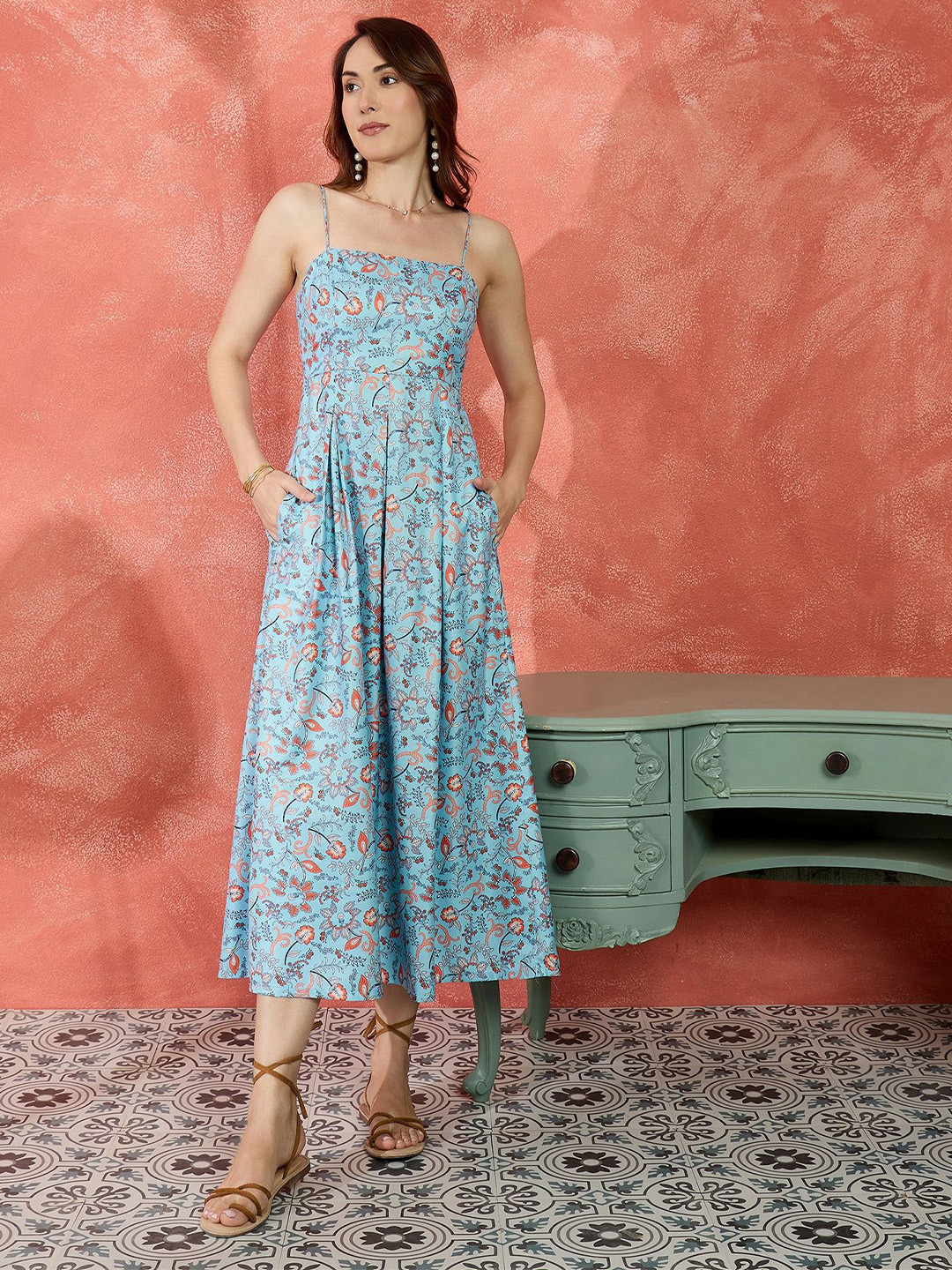 IVY BY KIBO Women Floral Printed Maxi Dress