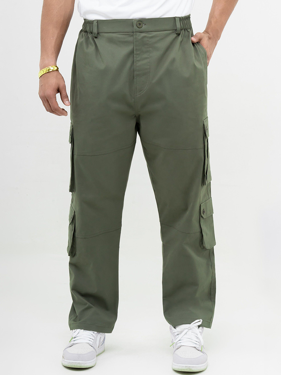 UNSTD Men Plus Size Cargo Trousers