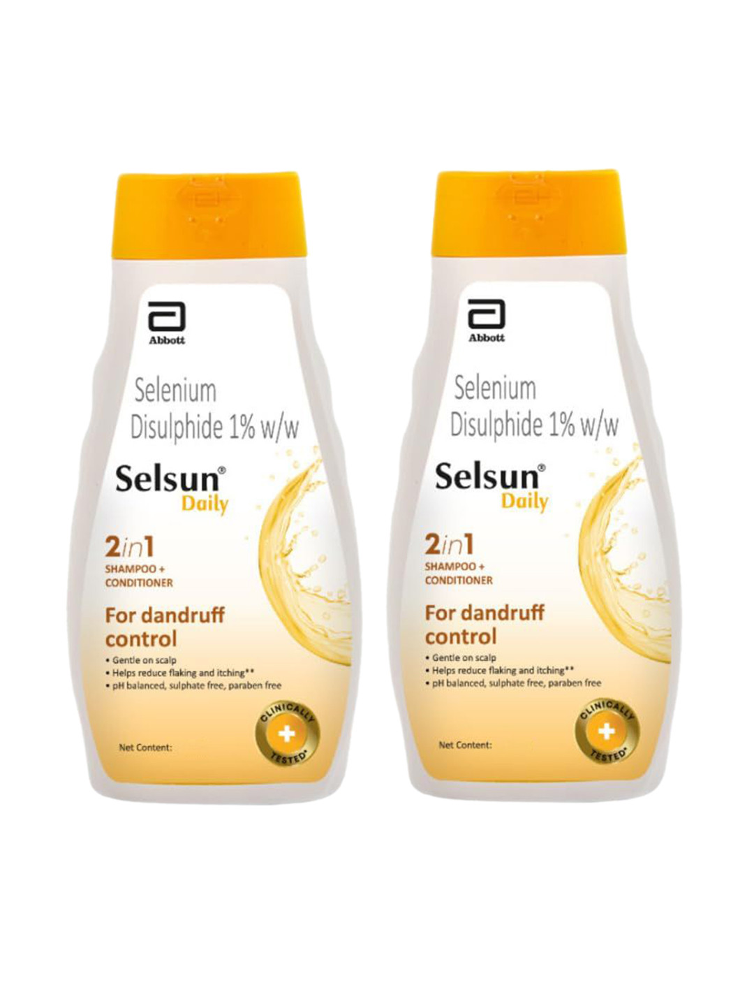 Selsun Set Of 2 2-in-1 Anti-Dandruff Shampoo + Conditioner for Dry Scalp - 120 ml Each