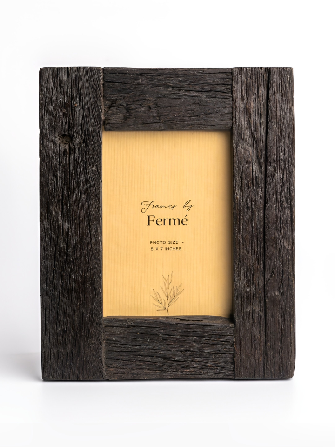 Ferme Brown & Beige Wooden Table Photo Frame