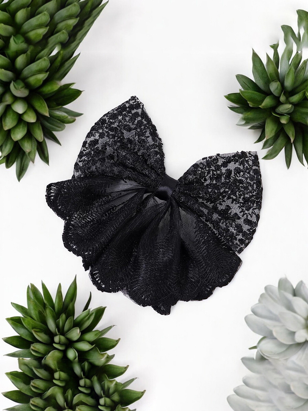 Blubby Unisex Fur Bows Hair Clips Hair Accessory Set