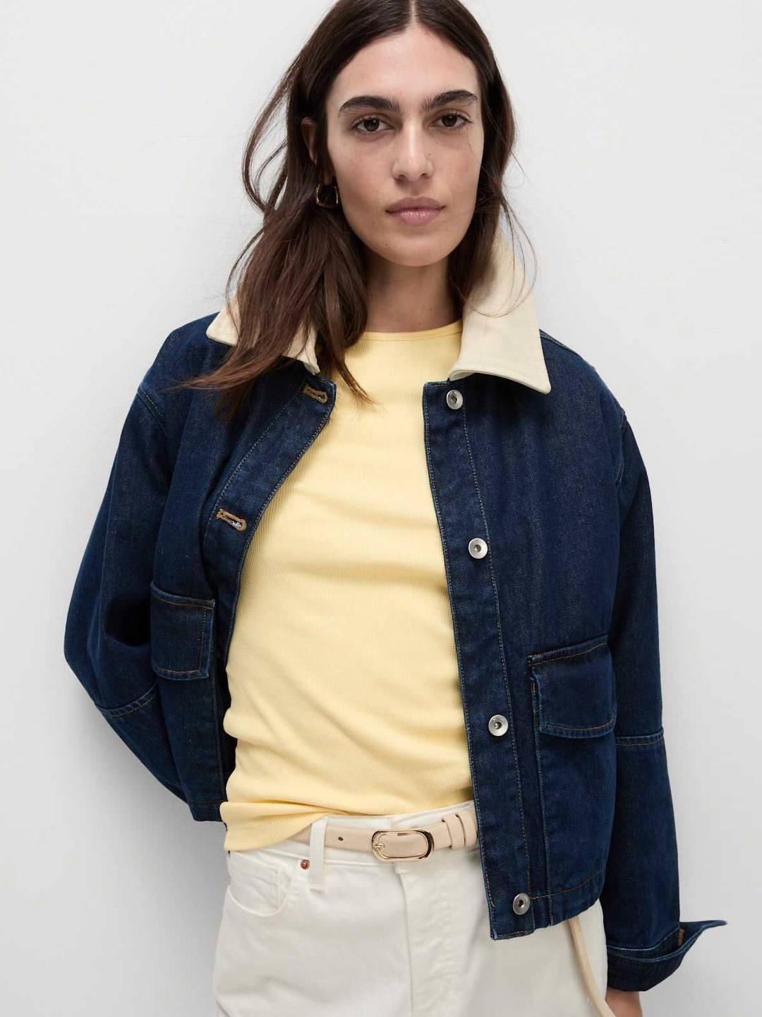 Marks & Spencer Women Raw Edge Slim Fit T-shirt