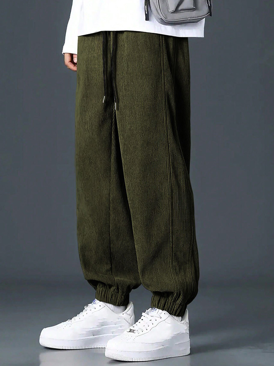 SZN Olive Relaxed Fit High-Rise Joggers