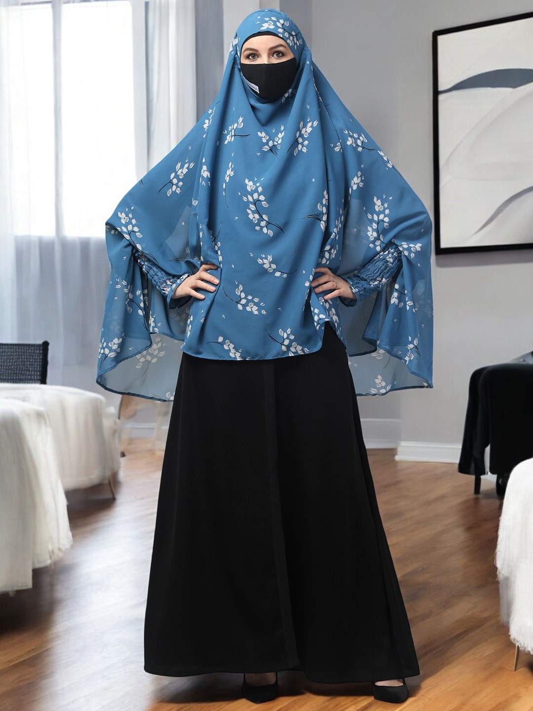 BASHARIYA Printed Khimar Hijab