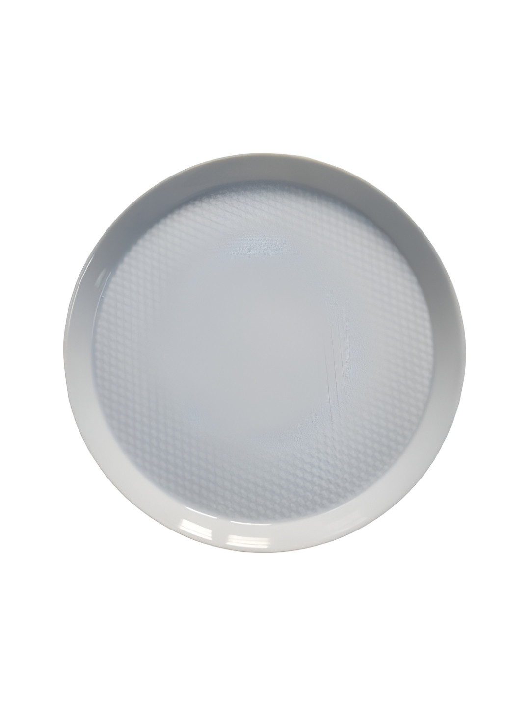 Chabby Chic Grey 4 Pieces Porcelain Dishwasher And Microwave Safe Glossy Plates