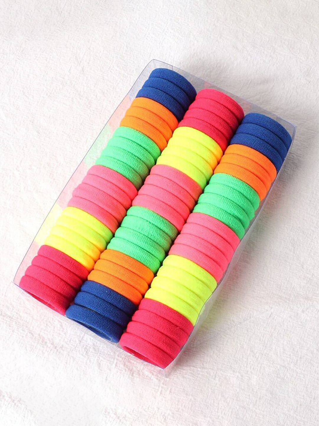Neon Multicolor 66 pcs Hairties Box