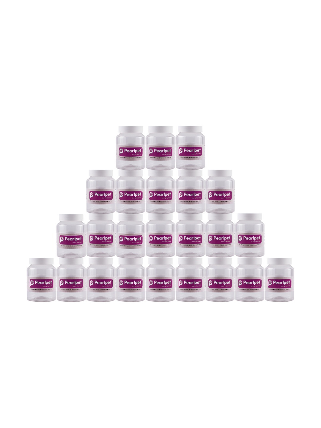 Pearlpet White 24 Pieces Leakproof & Durable Core Container-300g