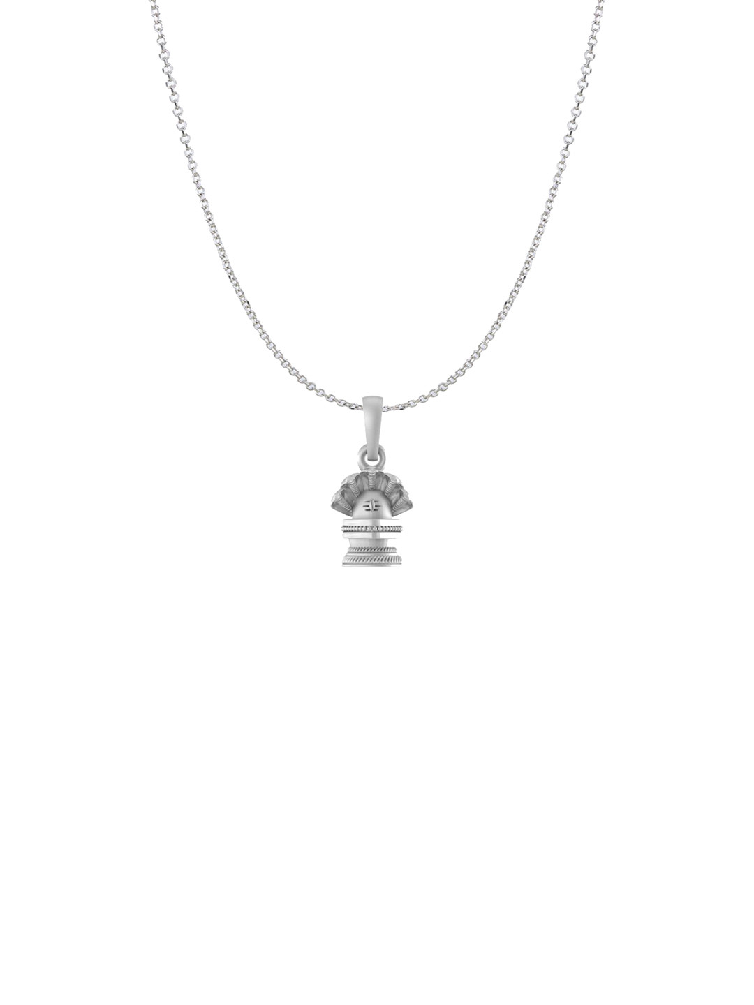 Metronaut 925 Sterling Silver Shiv Pendant With Anchor Chain