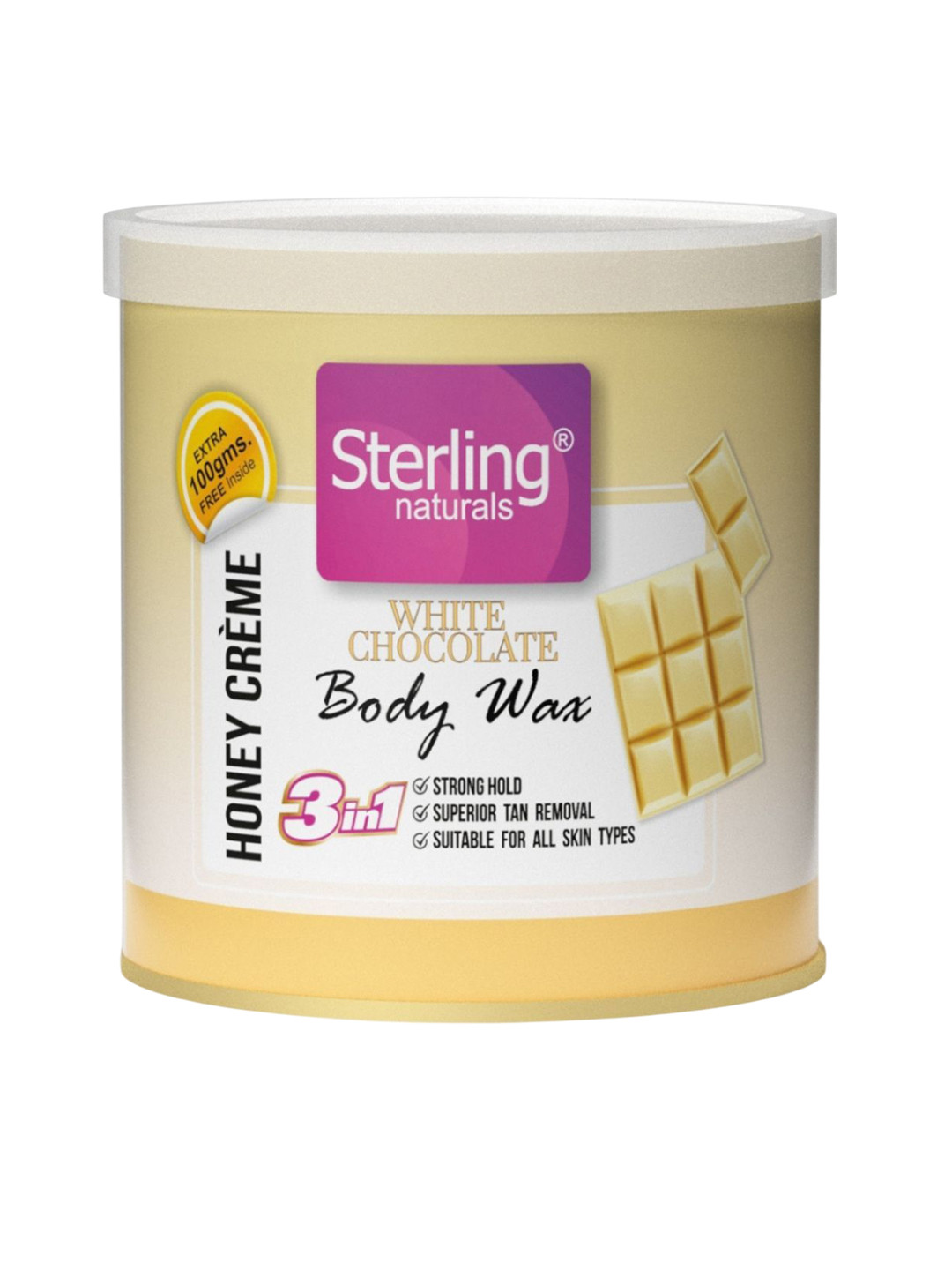 Sterling Naturals Women Wax Smooth & Less Painful Hair Removal D Tan Formula 700g