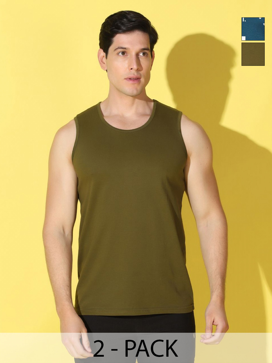 WOOSTRO Summer Collection Pack Of 2 Typography Printed Slim Fit T-Shirt