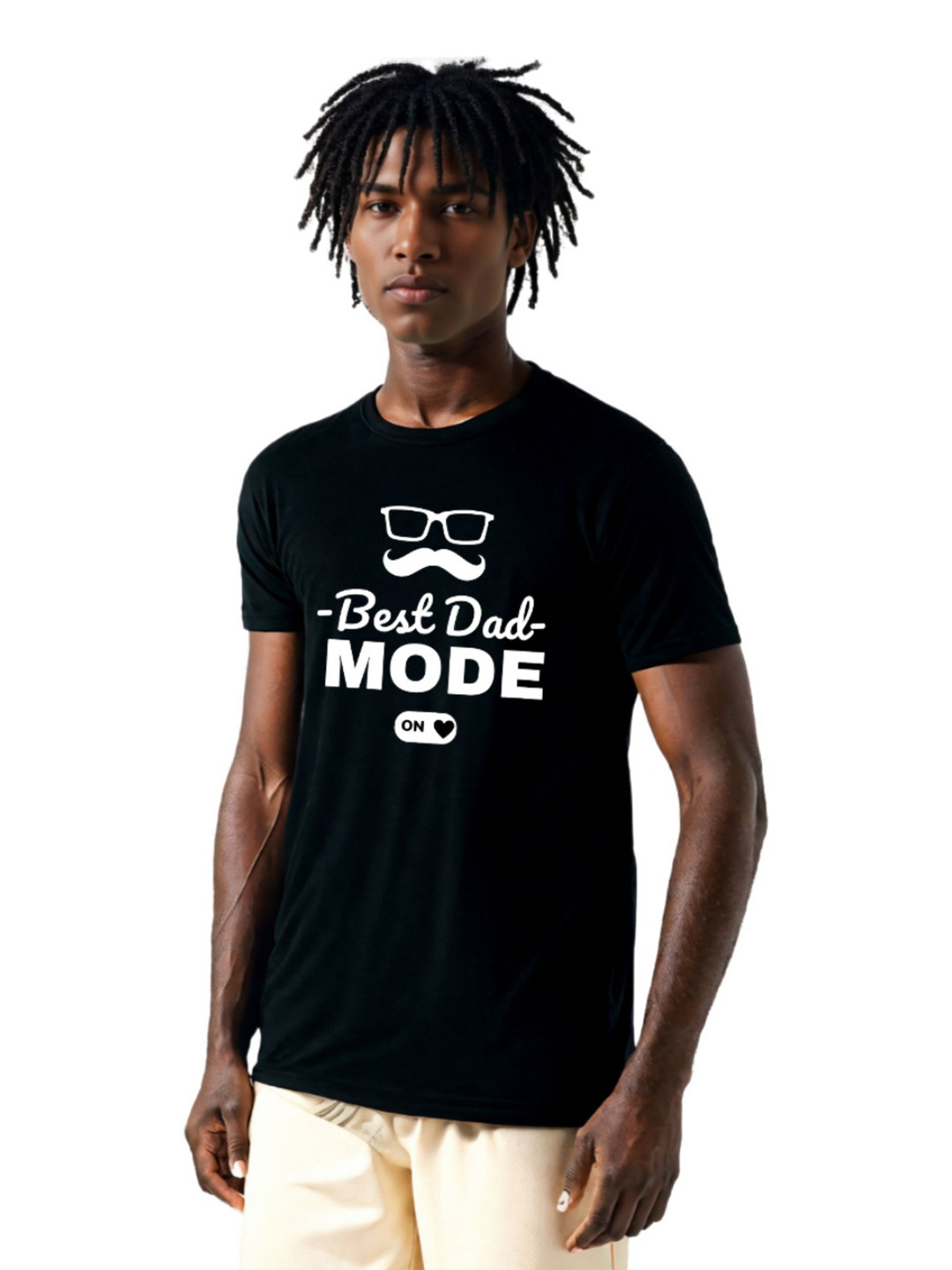 FABSTIEVE Men Best Dad Mode Humour T-shirt