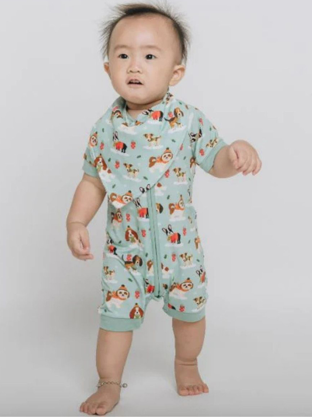 THE PLUSH CLUB Kids Puppy Printed Bibs