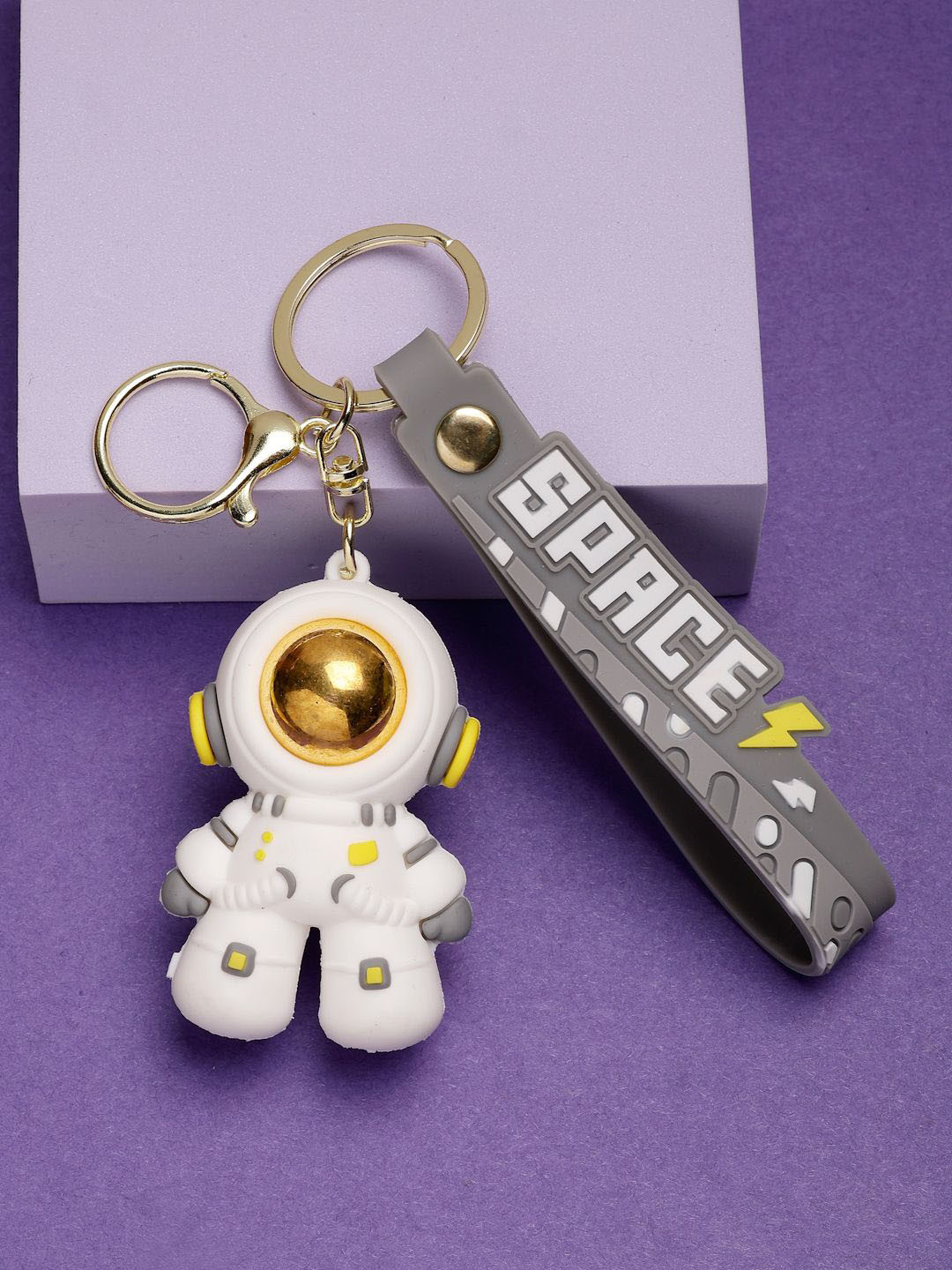 Shine N Sober Spaceman Silicon Keychain