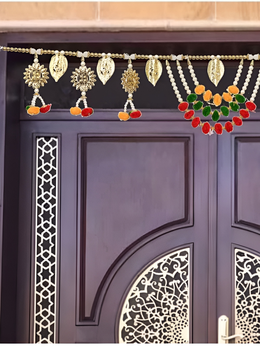 Aura Toran129 Wood Tasselled Hanging Hall Wall Hangings-7In