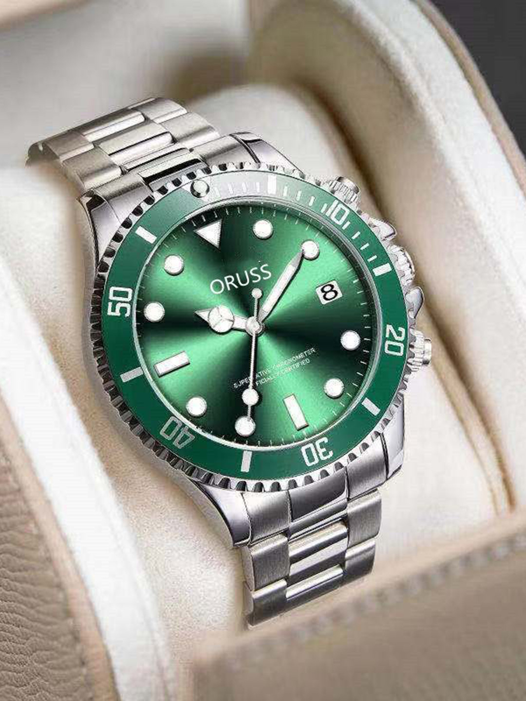 ORUSS Men Dial & Stainless Steel Straps Analogue Watch HAHIJEGGCEJH