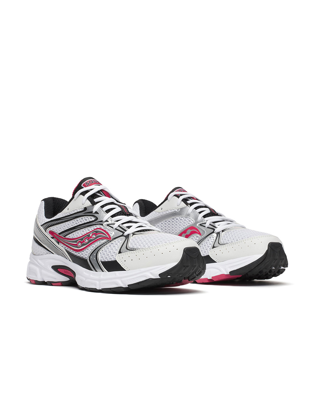 saucony Unisex Mesh Colourblocked Round Toe Lace-Ups Sneakers