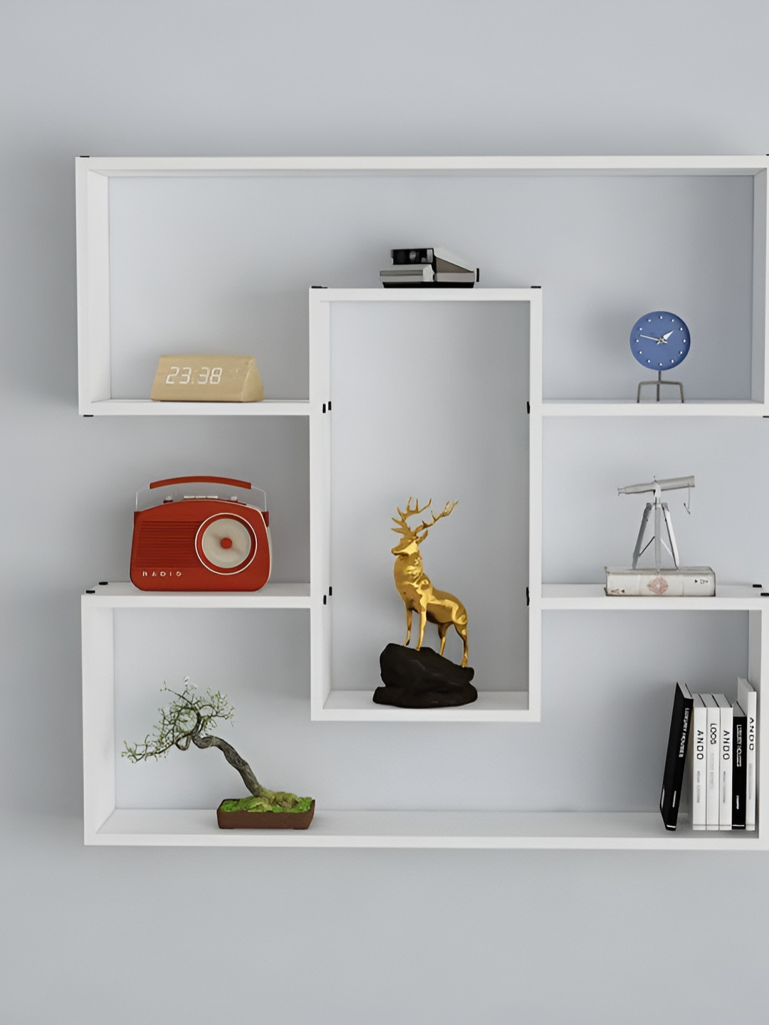 SIVOM White Multipurpose Modular Wall Shelf