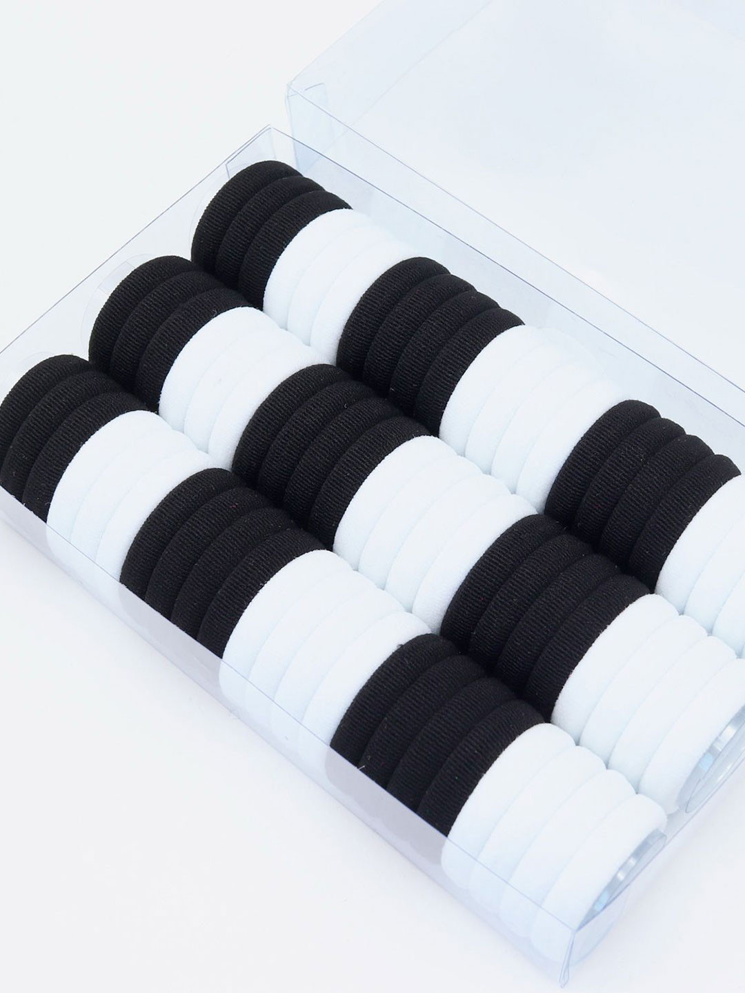 Radhya Accessories Black 66 pcs Hairties Box