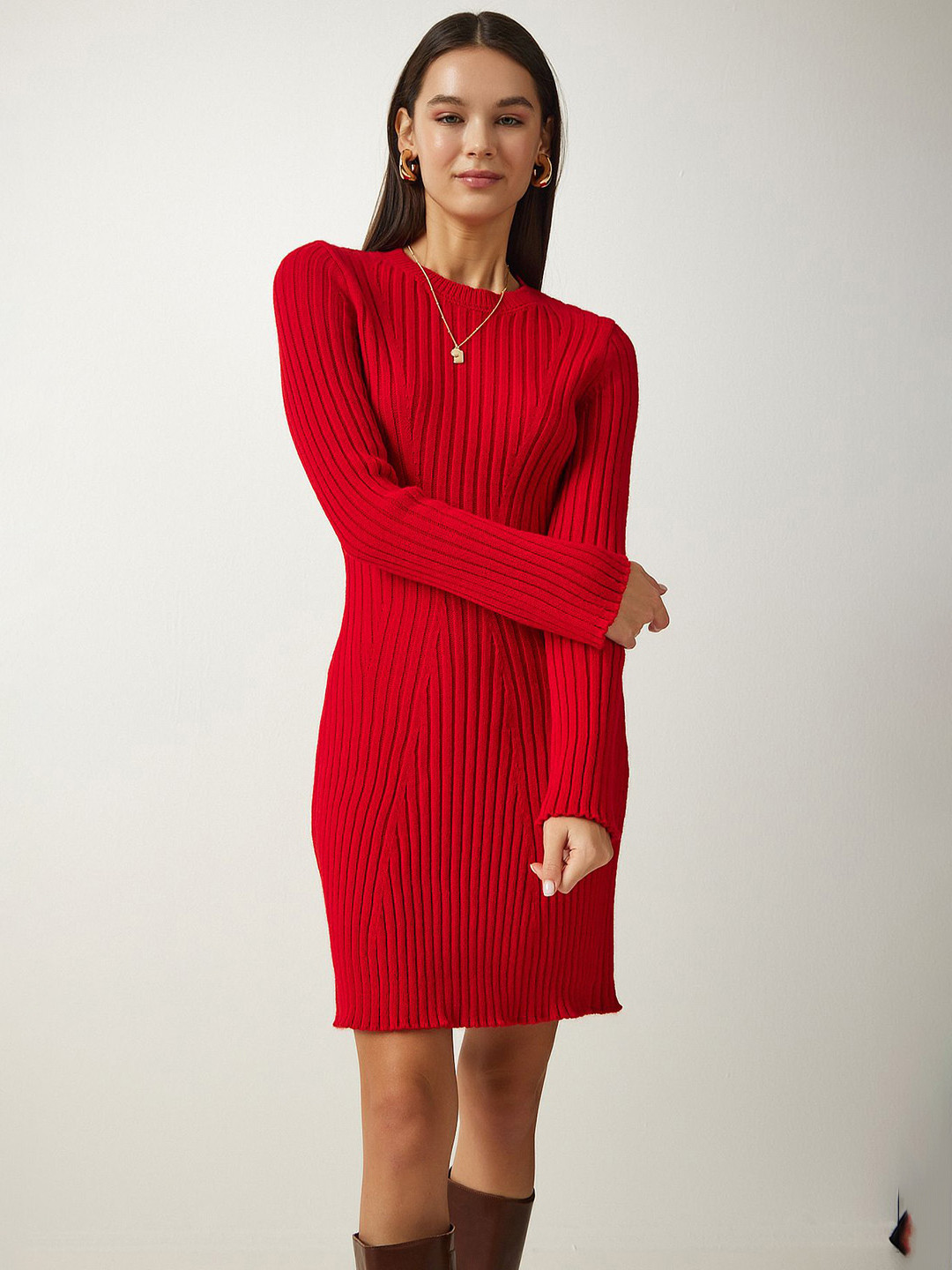 Happiness istanbul Women Striped Jumper Dress