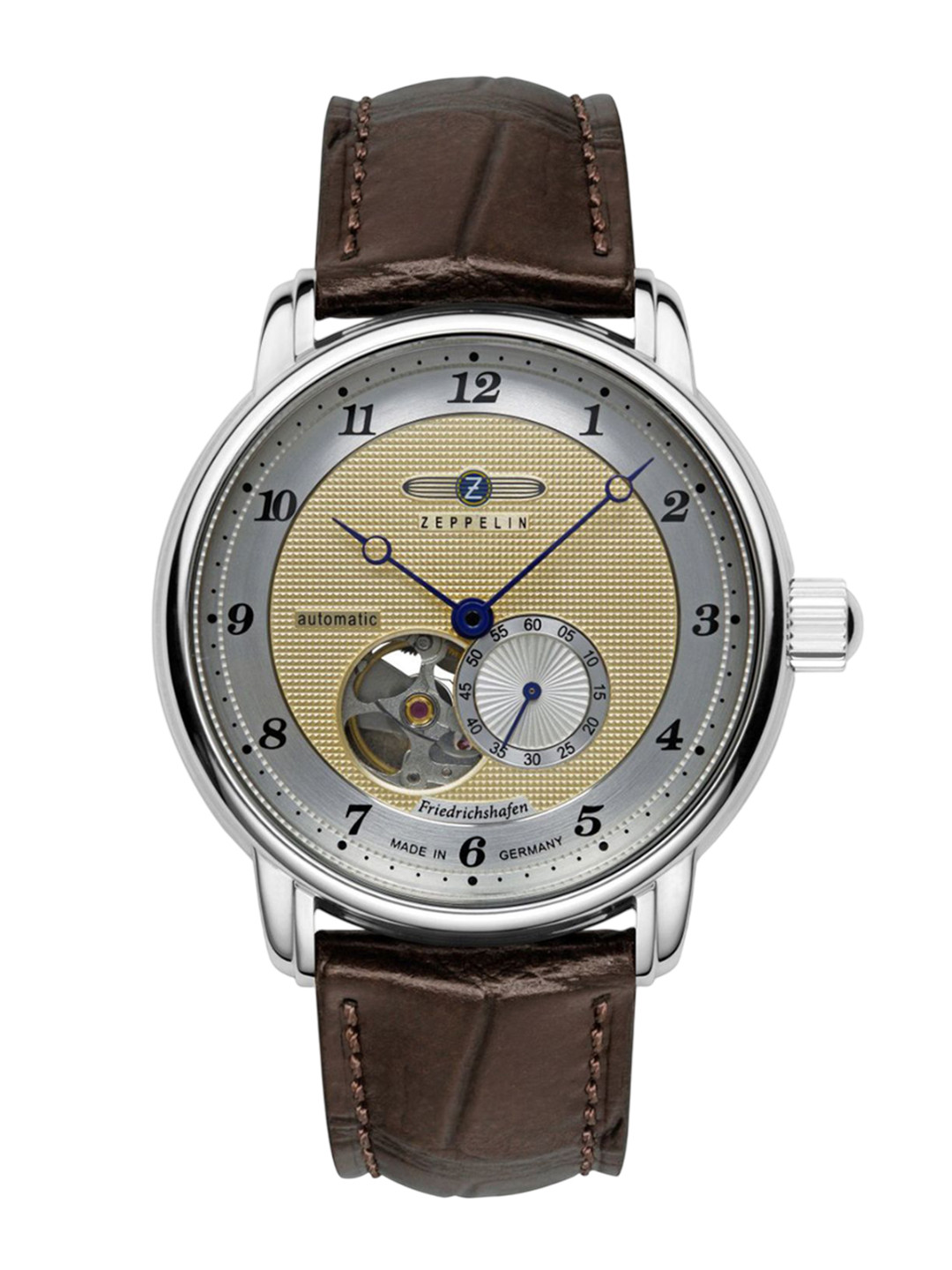 ZEPPELIN Men Leather Straps Analogue Multi Function Automatic Motion Powered Watch 85665