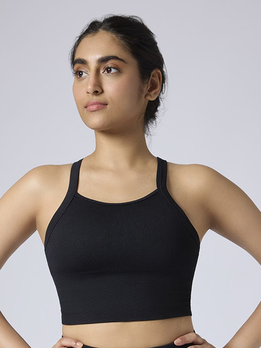 FEIER Women Full Coverage Removable Padding Non-Wired Anti Bacterial Workout Bra