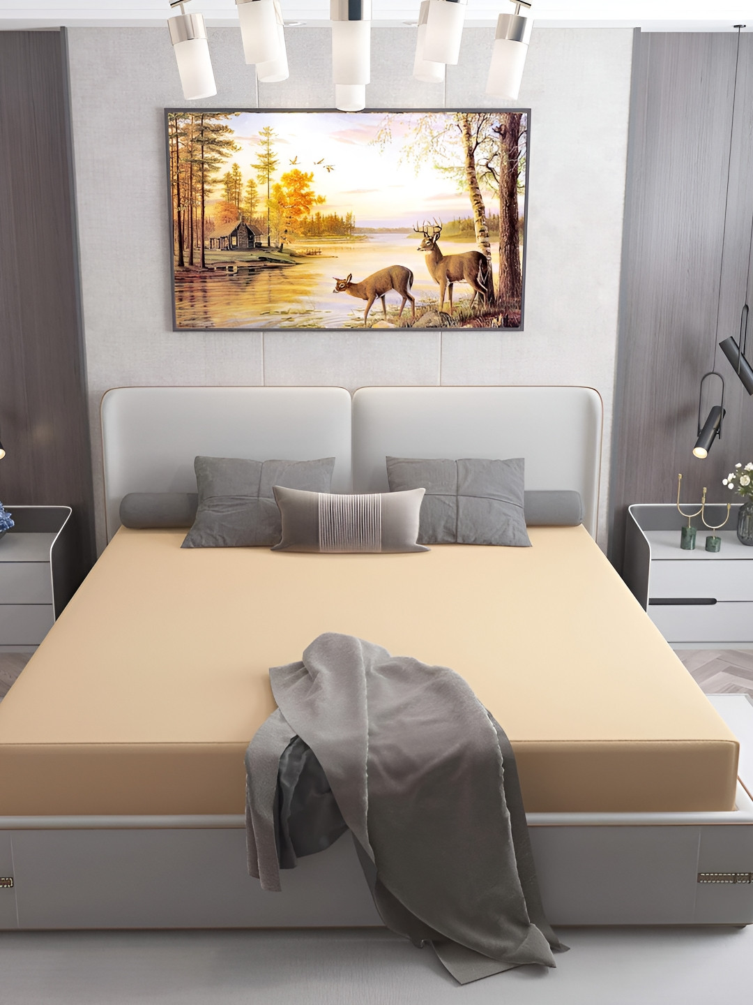 AGS ACTIVE Gold-Toned Cotton Water Resistant Mattress Protector