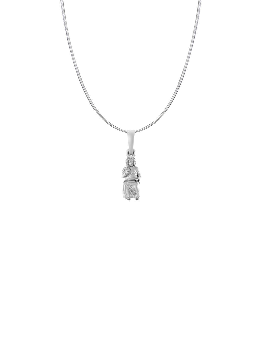 Metronaut Men 925 Sterling Silver Satya Sai Pendants With Chains