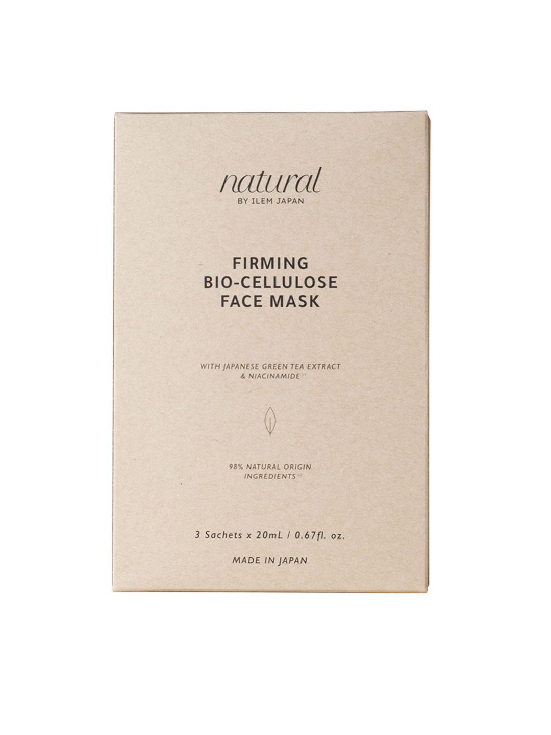 ILEM JAPAN Set Of 3 Firming Bio-Cellulose Face Mask - 20 ml Each