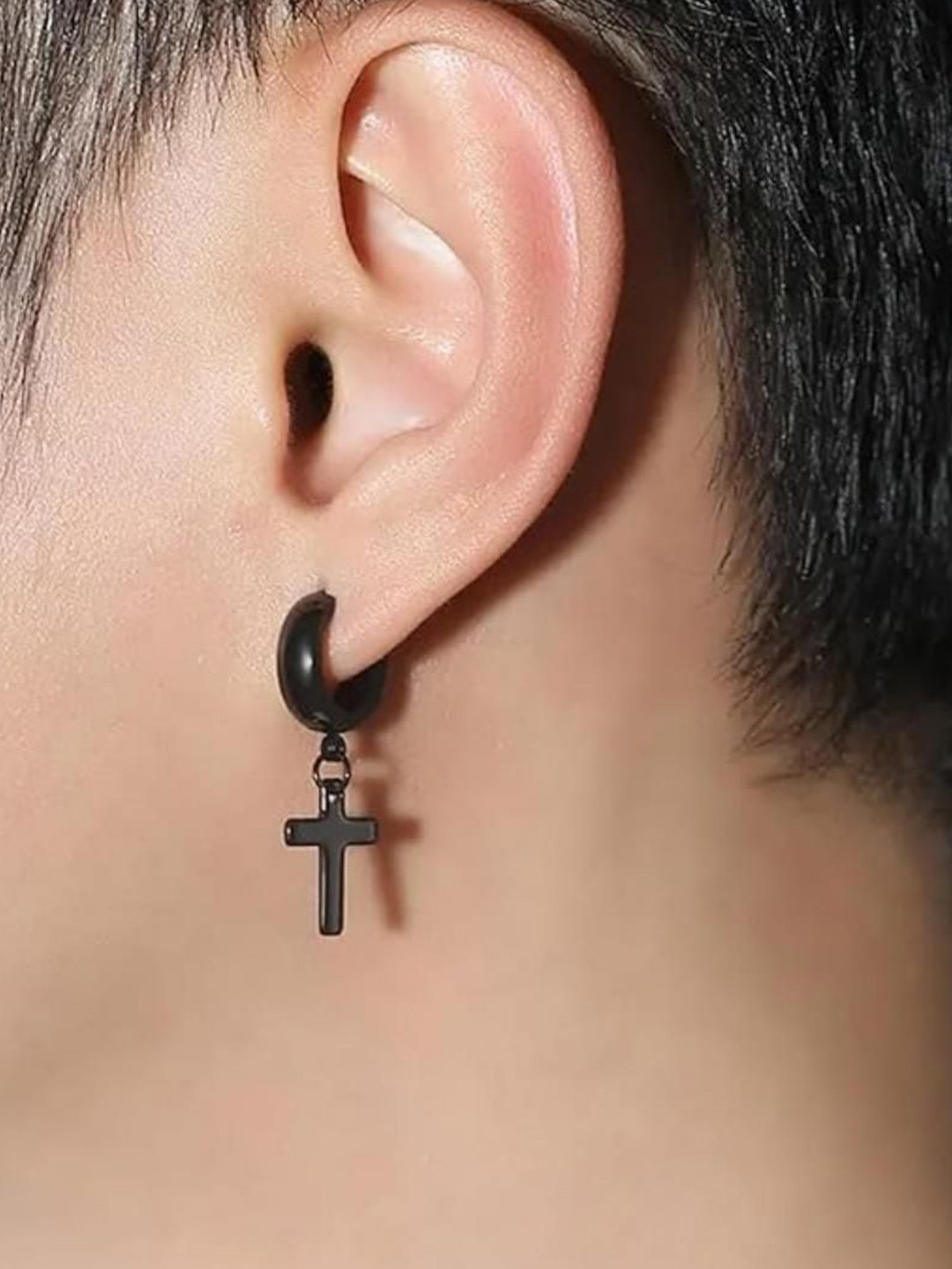 SALTY Non-pierced Cross Earrings