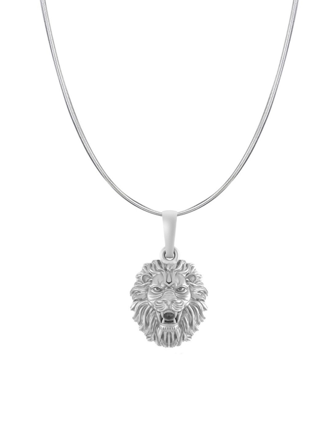 Metronaut Men 925 Sterling Silver Narsimha Pendants With Chains