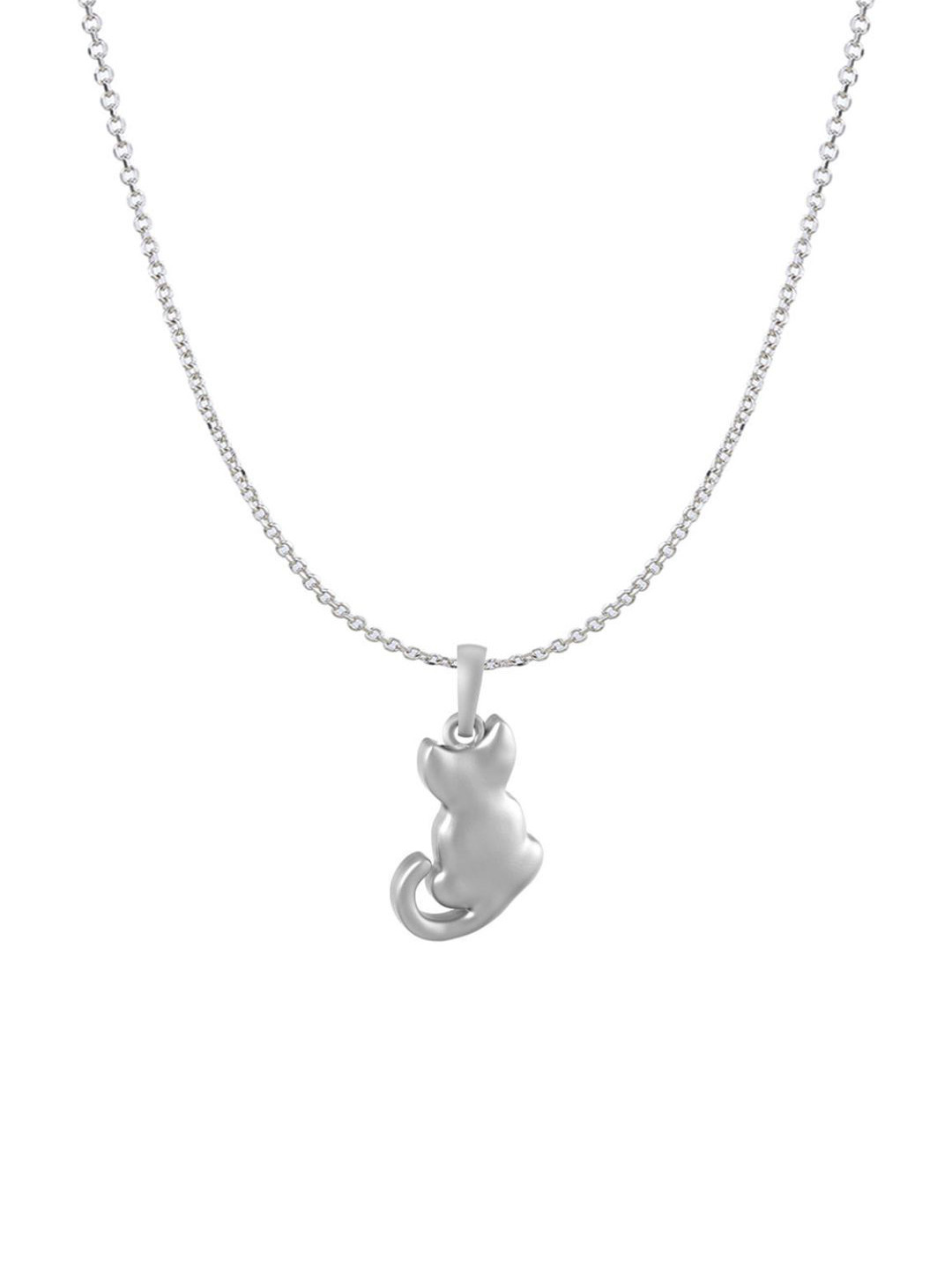 Metronaut 925 Sterling Silver Cat Pendant With Chain