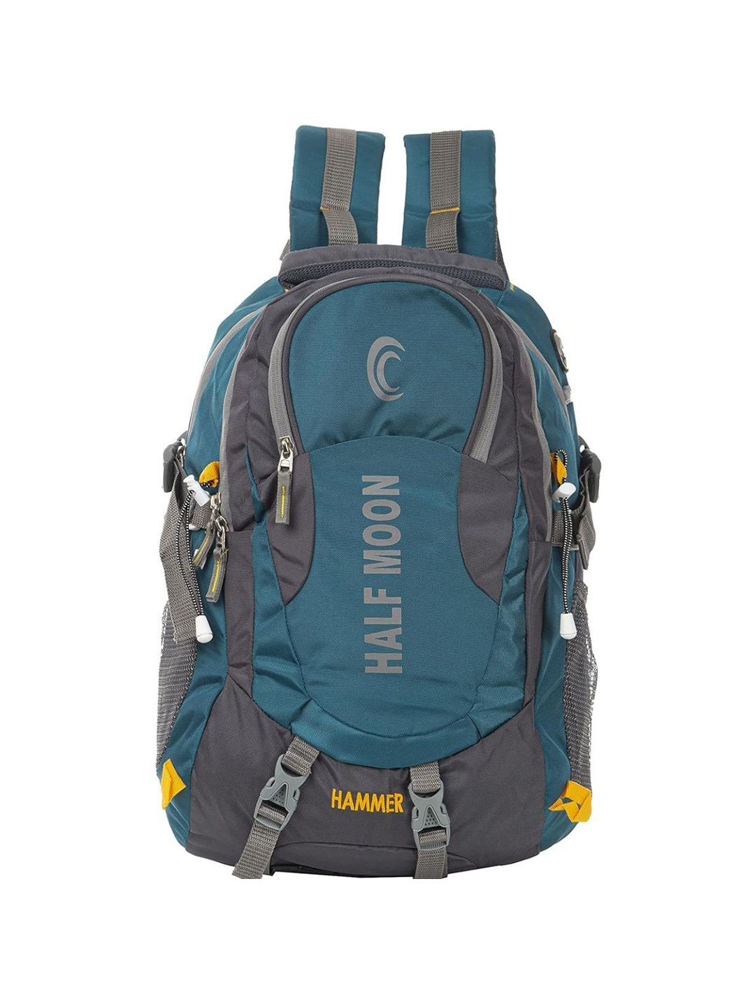 Half Moon Men Colourblocked Backpack with Reflective Strip