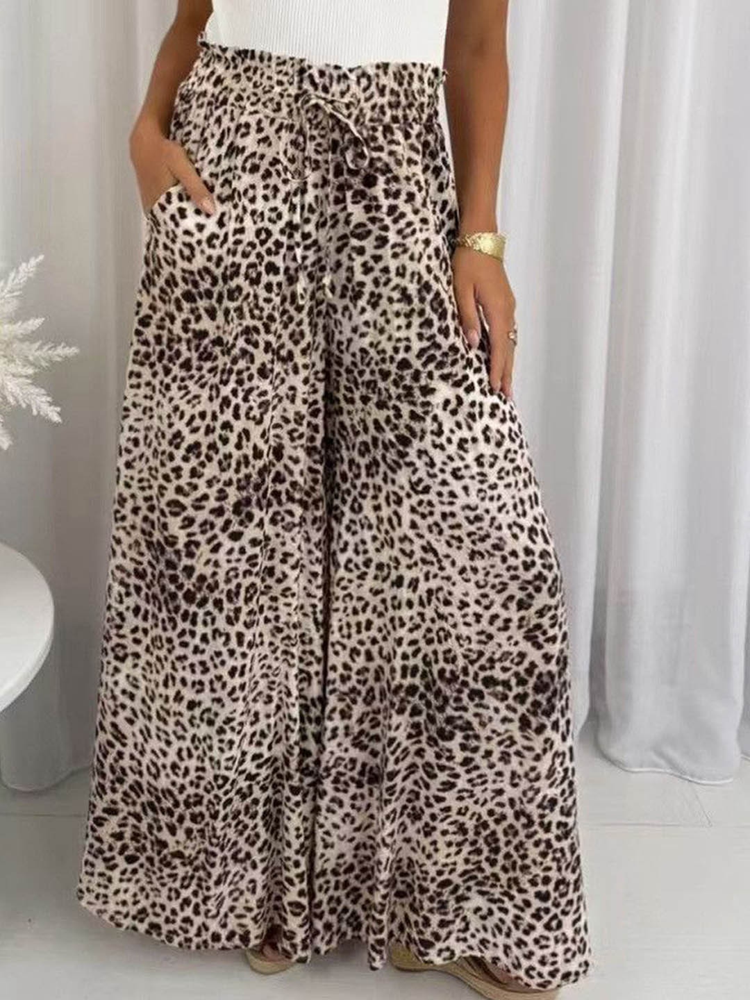 Routes by All About You Women Animal Printed Parallel Trousers