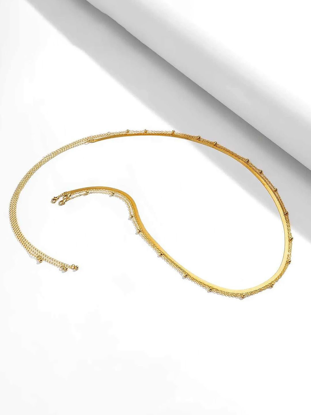 Peora Gold-Plated Waist Chain Saree Accessories