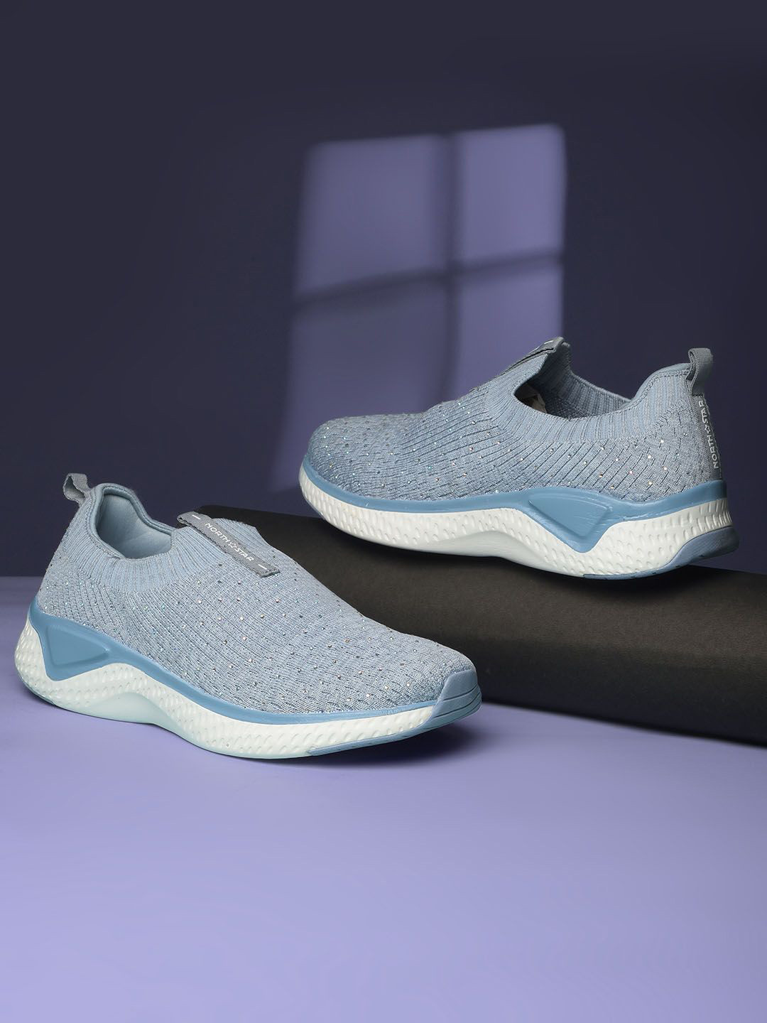 North Star Women Round Toe Slip-On Sneakers