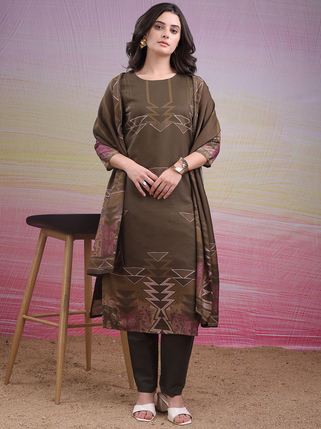 Sitaram Designer Women Printed Regular Kurta Sets