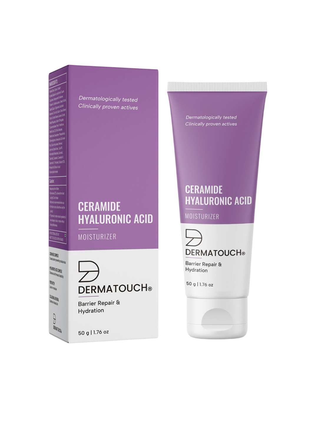 Dermatouch Ceramide & Hyaluronic Acid Moisturizer For Hydration - 50 g