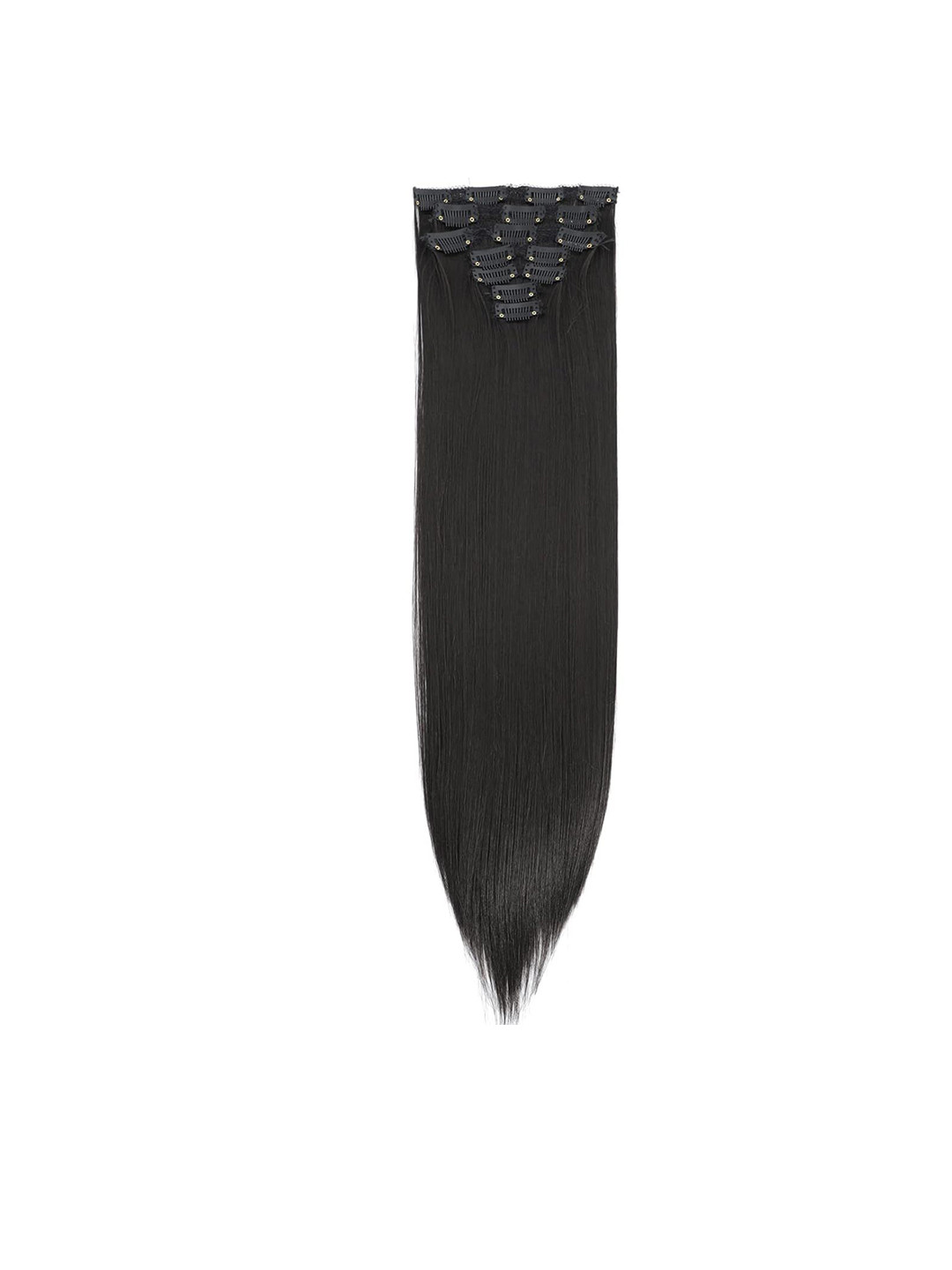 ABS Clip-In Straight Hair Extension - Black - 24 Inches