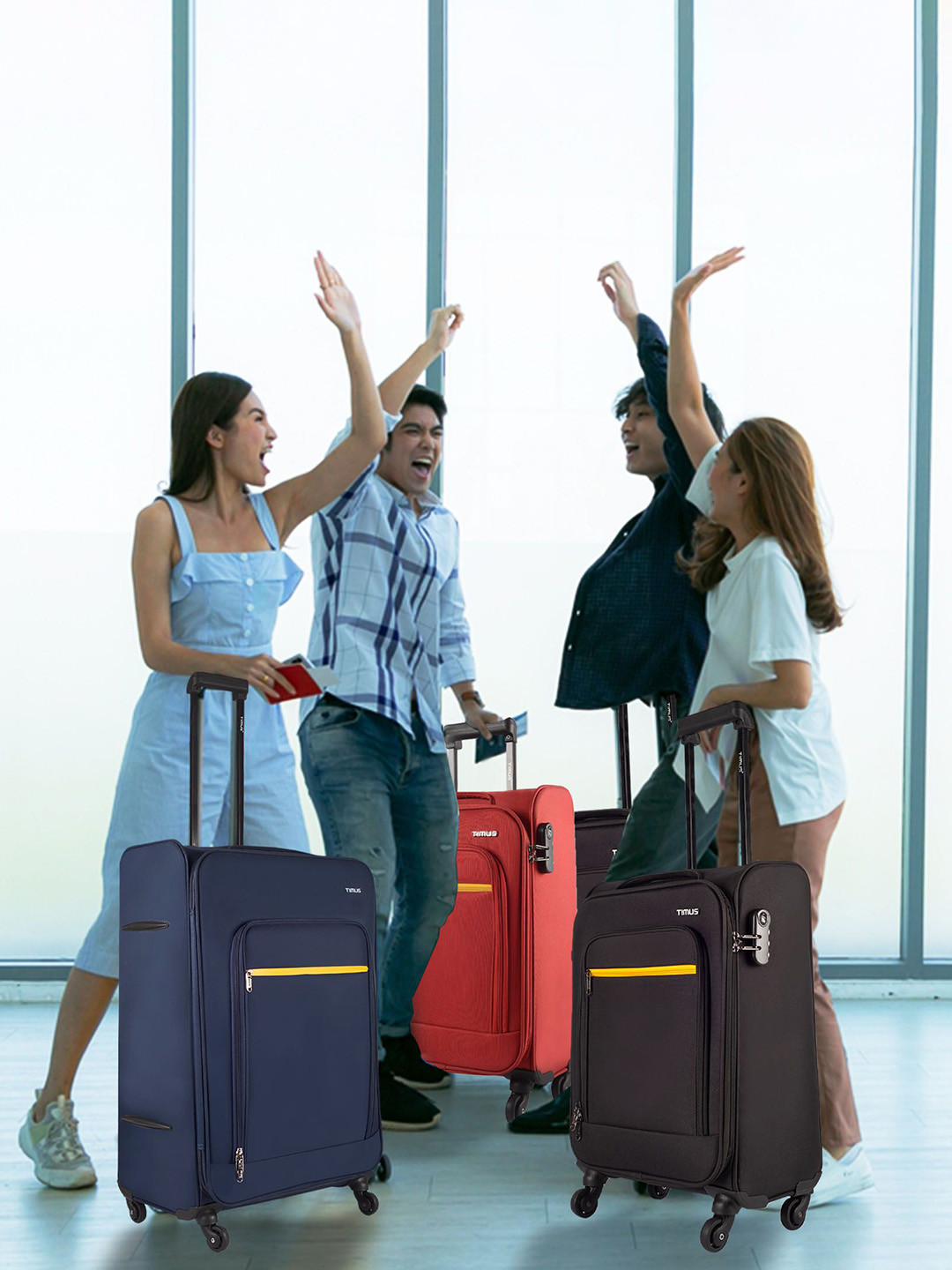Timus Set Of 2 Nexon Soft-Sided Trolley Bag