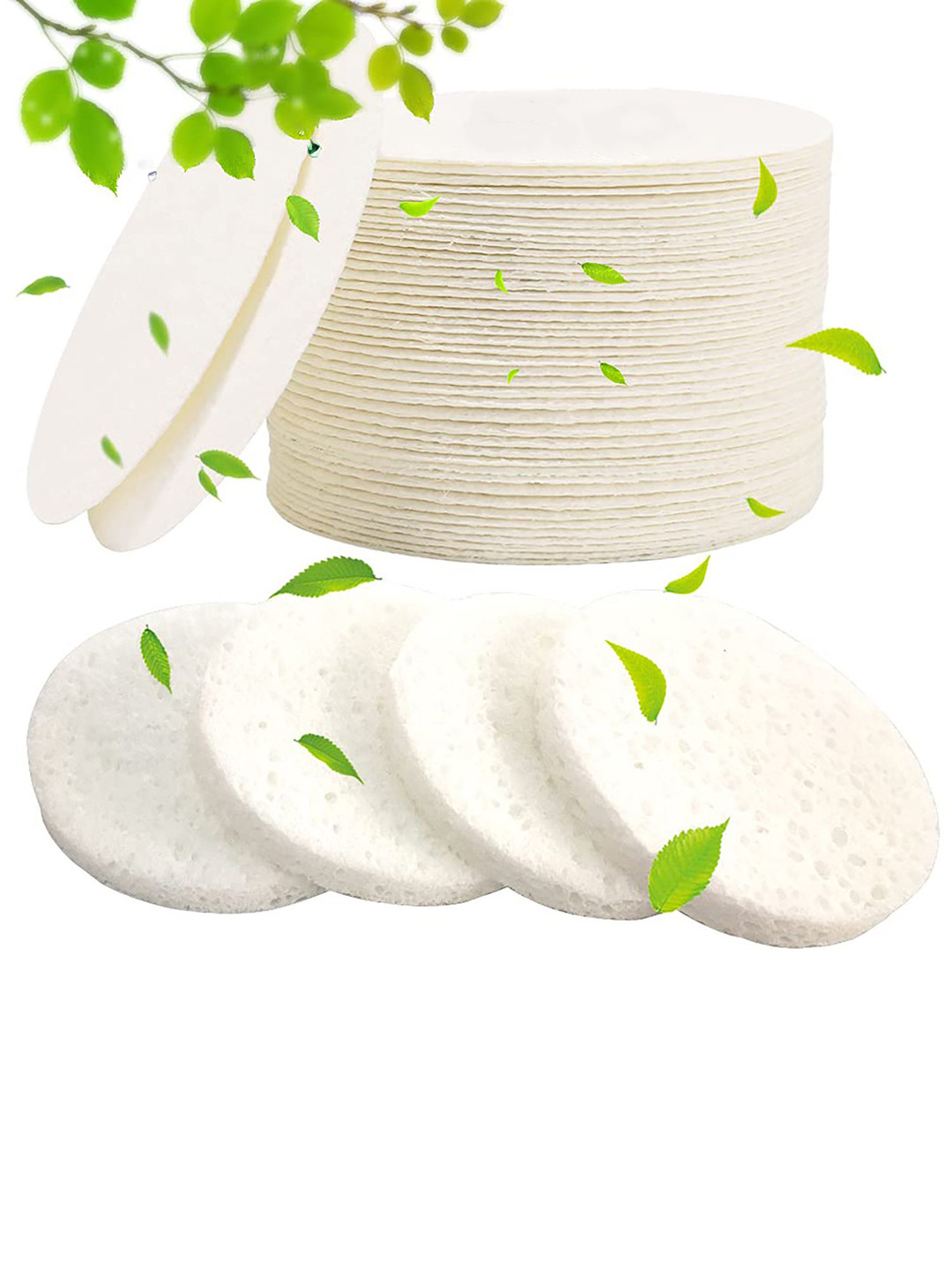 BIRDWARE Premium Compress Sponge For Makeup Remover - 50 Pieces