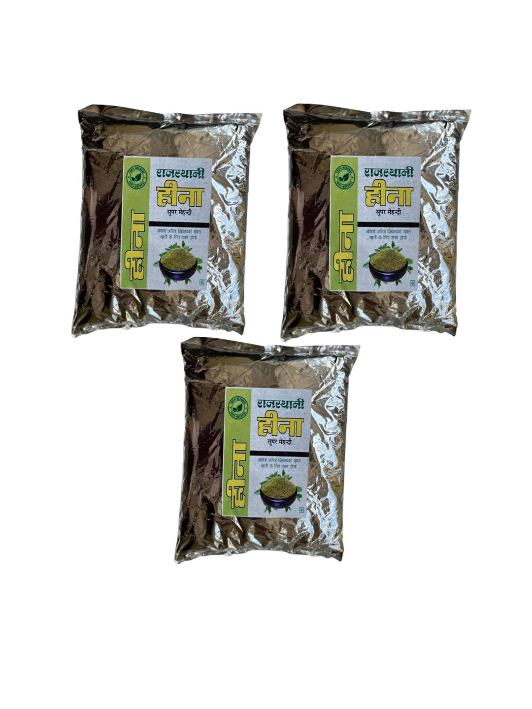 Rajasthani henna Set Of 3 Heena Powder For Hair - 500 g Each