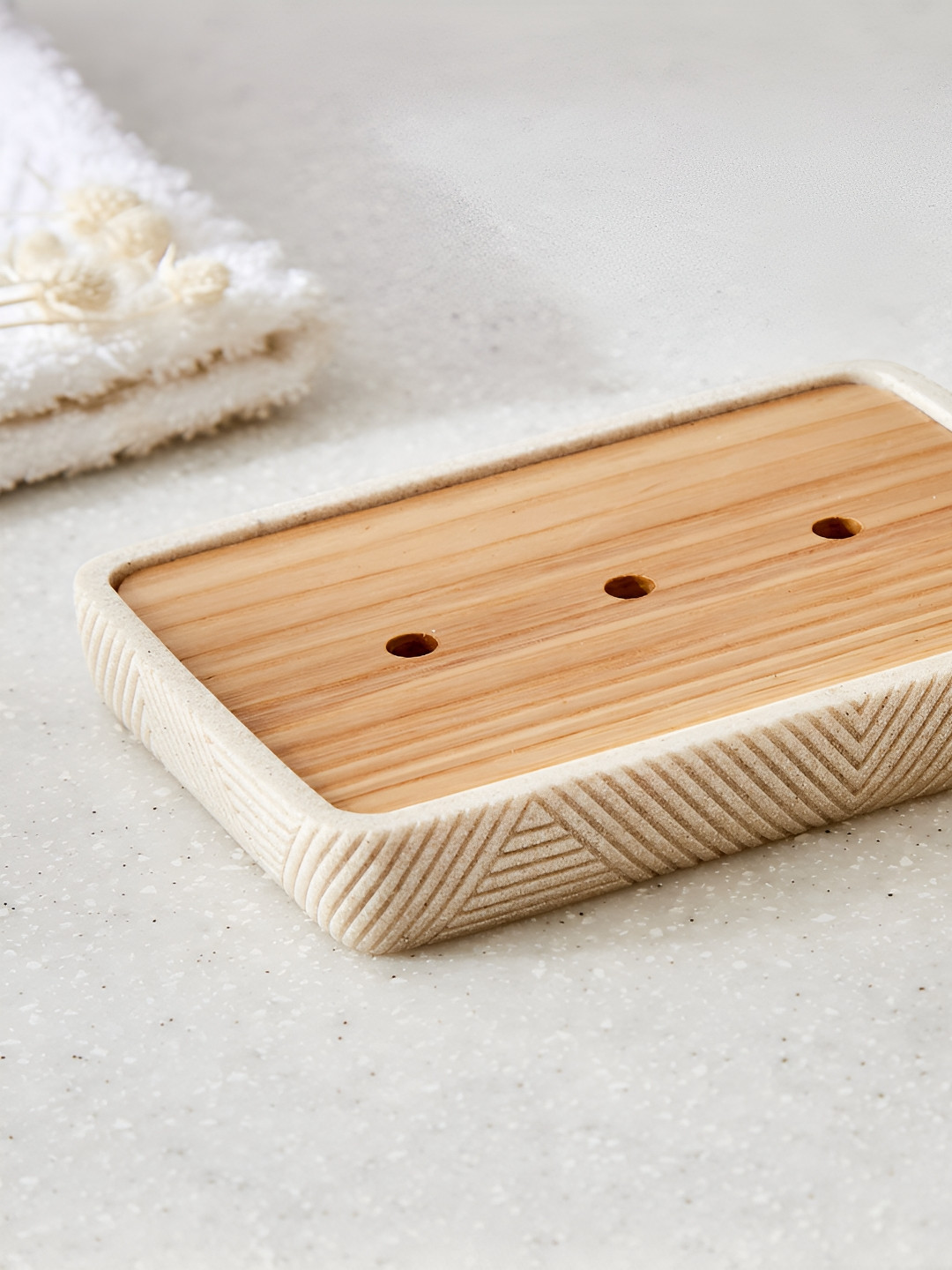 Home Centre Beige Soap Dish
