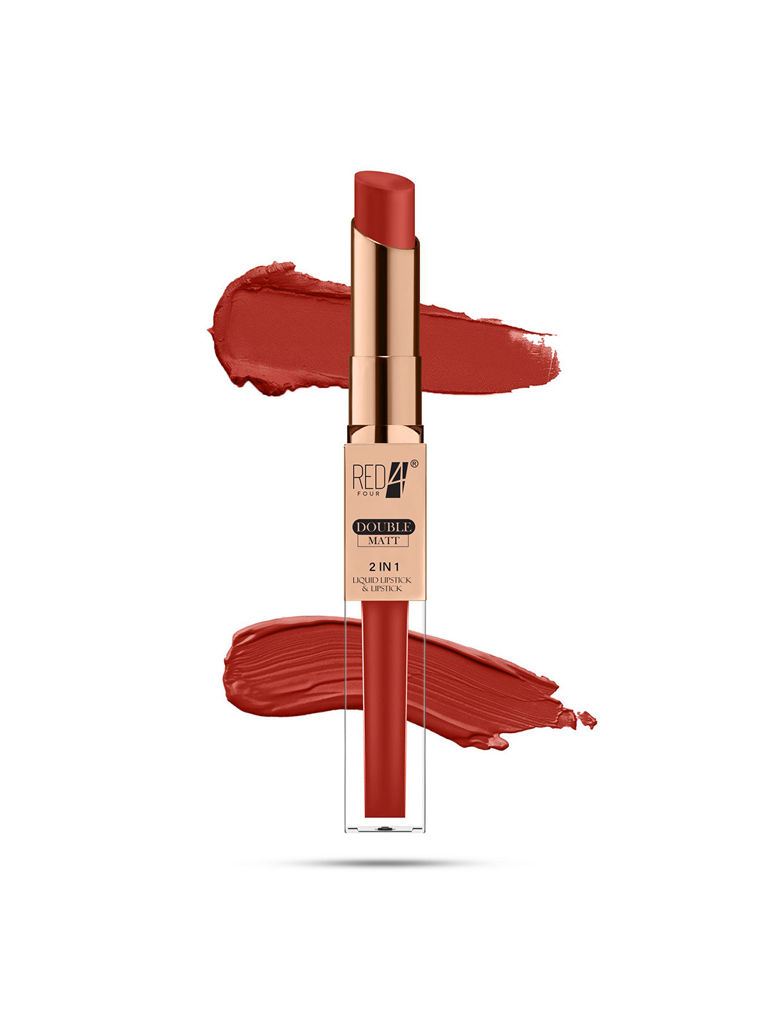 RED 4 2 In 1 Long Lasting Matte Liquid Lipcream - 8 g - Shade - 113