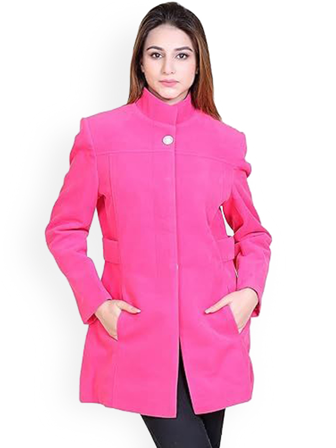 COMFY SPARROW High Collared Single-Breasted Overcoat